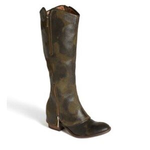 Donald J Pliner Devi 3 Tall Boots Knee High Distressed Oiled Suede Leather 6